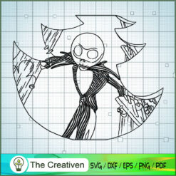 Angry Jack Skellington SVG, Nightmare SVG, Halloween SVG