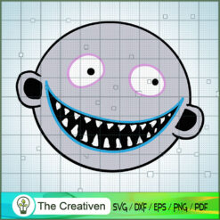 Jack Skellington Head Cute SVG, Nightmare SVG, Halloween SVG