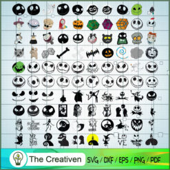 The Nightmare Before Christmas Bundle  SVG Cut File fo Design 22601