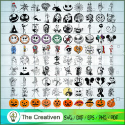 The Nightmare Before Christmas Bundle  SVG Cut File fo Design 22600