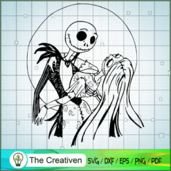 Jack Skellington and Sally L SVG Cut File for Cricut