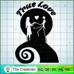 Jack Skellington and Sally True Love SVG, Nightmare SVG, Halloween SVG