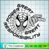 Great Power Spider Man SVG Cut File for Cricut & Silhouette