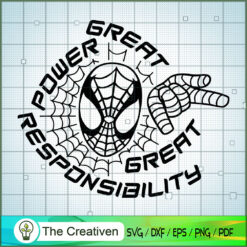 Great Power Spider Man SVG Cut File for Cricut & Silhouette