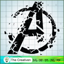Crushed Logo Distressed SVG Cut File for Cricut & Silhouette