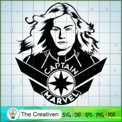 Captain Marvel SVG Cut File for Cricut & Silhouette