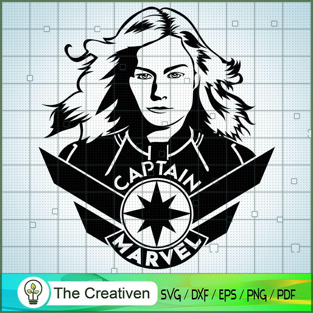 Captain Marvel SVG Cut File for Cricut & Silhouette 1 Captain Marvel SVG Cut File for Cricut & Silhouette