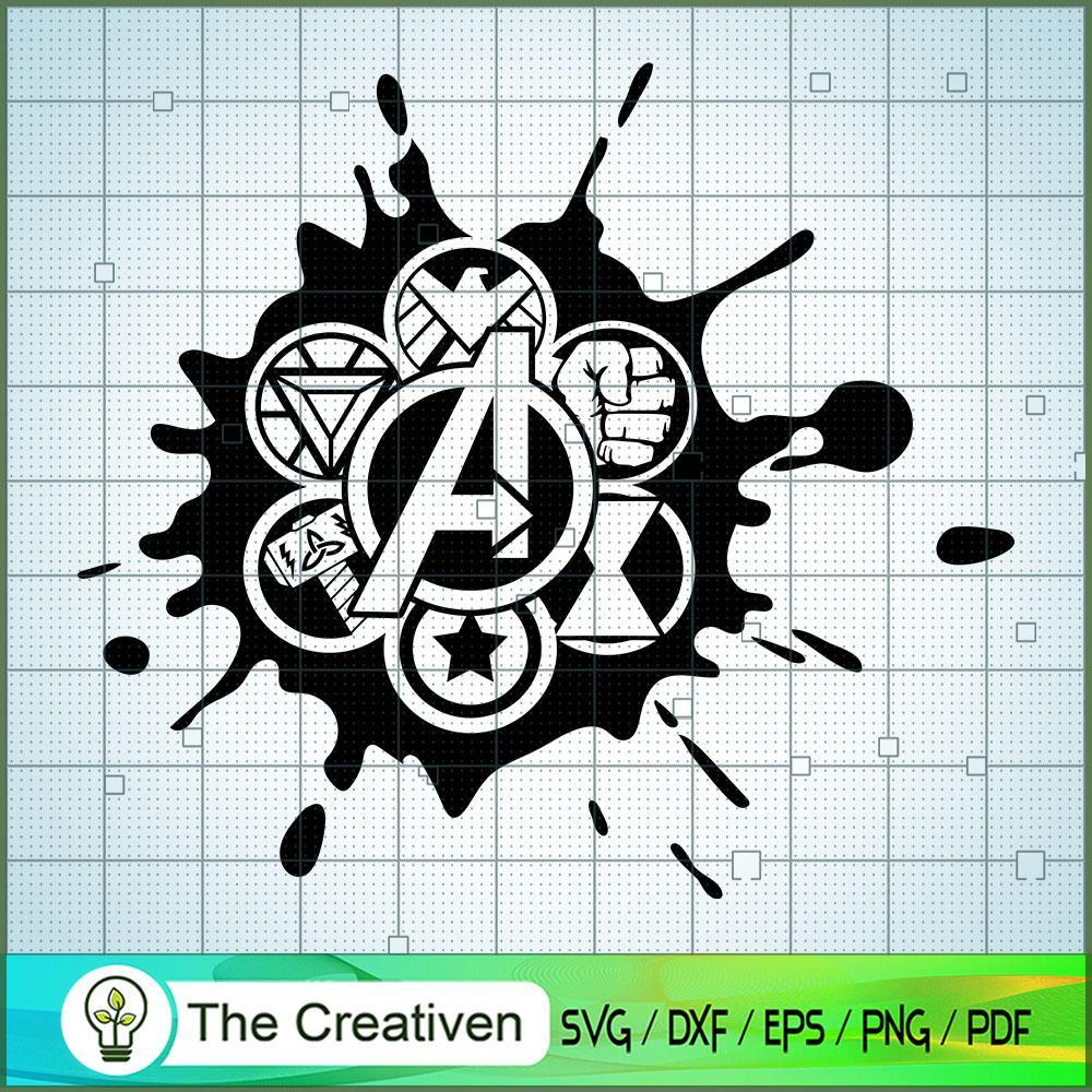 Avengers Logos Small SVG Cut File for Cricut & Silhouette 1 Avengers Logos Small SVG Cut File for Cricut & Silhouette