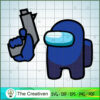 Impostor Blue Gun SVG Cut File for Cricut & Silhouette