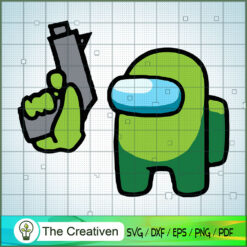 Impostor Green Gun SVG Cut File for Cricut & Silhouette