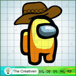 Among Us Cowboy Hat SVG Cut File for Cricut & Silhouette