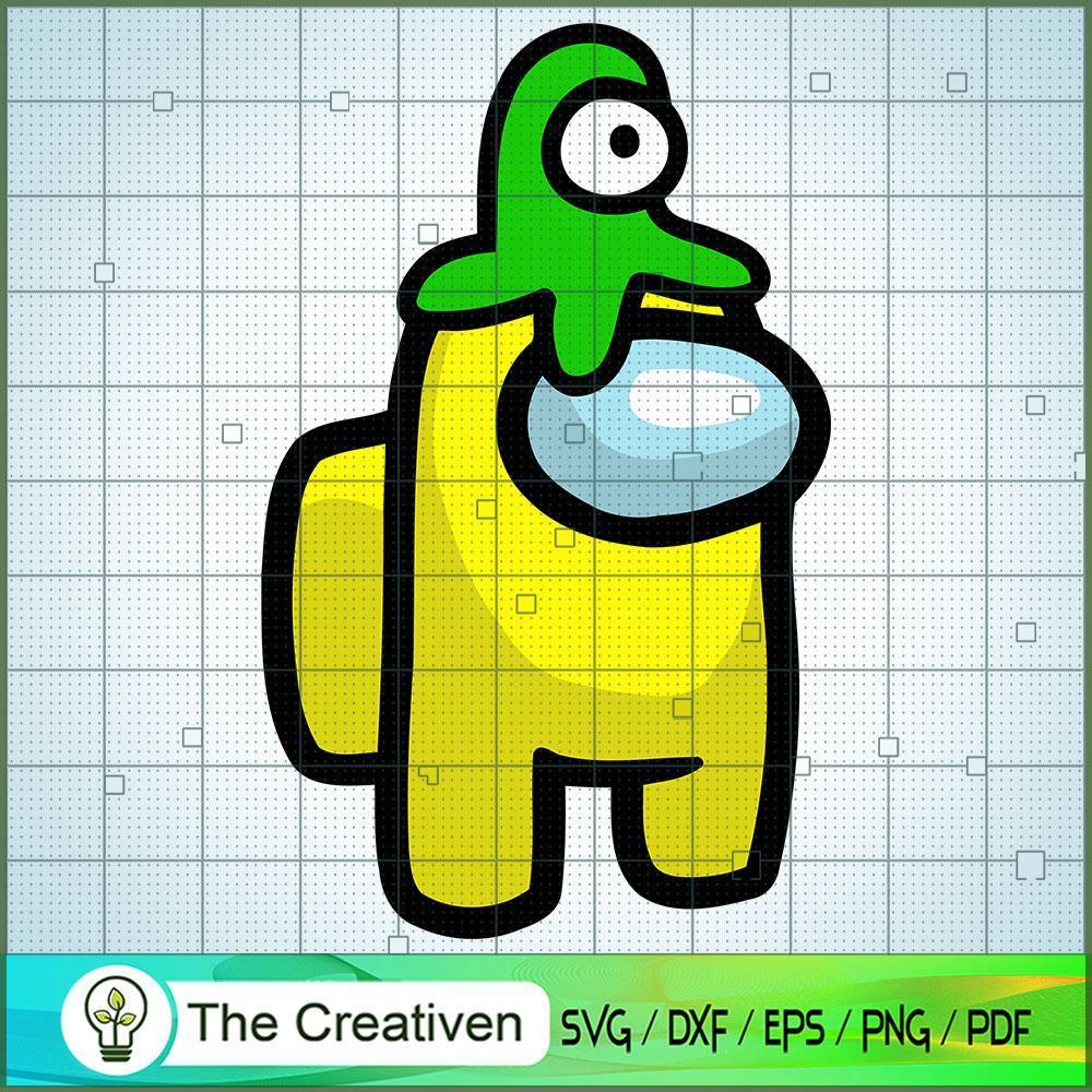 Among Us Green Octopus Hat SVG Cut File for Cricut & Silhouette 1 Among Us Green Octopus Hat SVG Cut File for Cricut & Silhouette