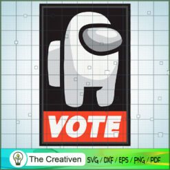 Vote Logo Among Us SVG Cut File for Cricut & Silhouette
