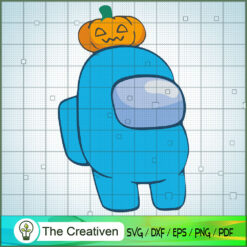 Among Us Pumpkin SVG Cut File for Cricut & Silhouette
