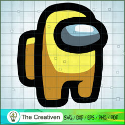 Among Us Yellow SVG Cut File for Cricut & Silhouette