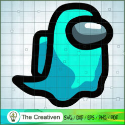 Among Us Ghost SVG Cut File for Cricut & Silhouette