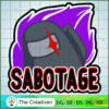 Sabotage Logo Purple SVG Cut File for Cricut & Silhouette 3 65 copy 16