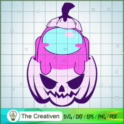 Among Us Pumpkin Ghost SVG Cut File for Cricut & Silhouette