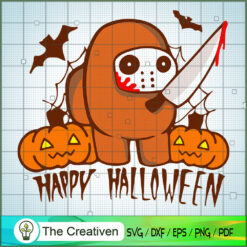 Among Us Happy Halloween SVG Cut File for Cricut & Silhouette