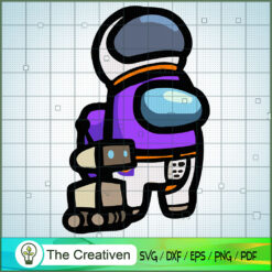 Among Us Astronaut With Wall-E SVG Cut File for Cricut & Silhouette