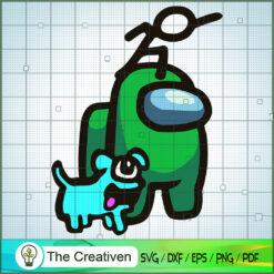 Among Us With Dog SVG Cut File for Cricut & Silhouette