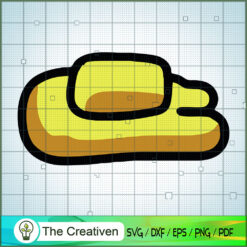 Among Us Yellow RIP SVG Cut File for Cricut & Silhouette