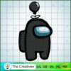 Black Among Us Balloon Hat SVG Cut File for Cricut & Silhouette