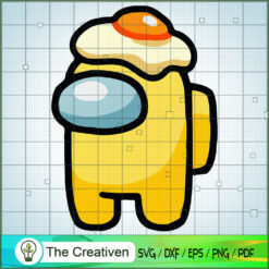 Among Us Egg Hat SVG Cut File for Cricut & Silhouette