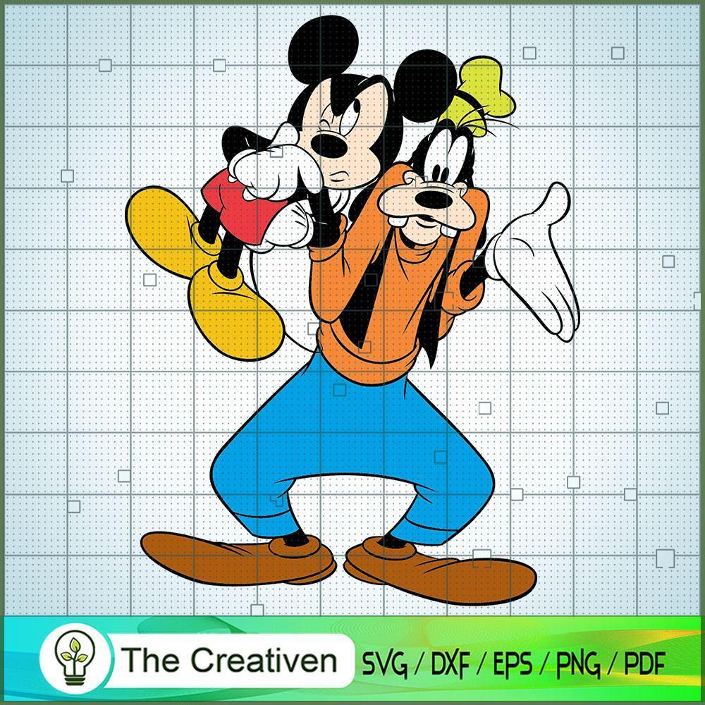 Mickey And Goofy SVG Cut File for Cricut & Silhouette 1 Mickey And Goofy SVG Cut File for Cricut & Silhouette