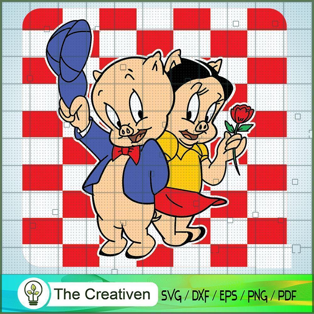 Cute Pig Couple SVG Cut File for Cricut & Silhouette 1 Cute Pig Couple SVG Cut File for Cricut & Silhouette