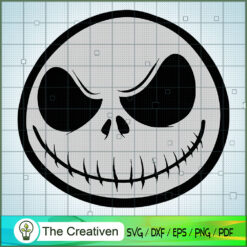 Jack Skellington Smile SVG Cut File for Cricut & Silhouette