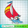 Donal Duck Boat In The Sea SVG Cut File for Cricut & Silhouette 3 disney121 33 copy