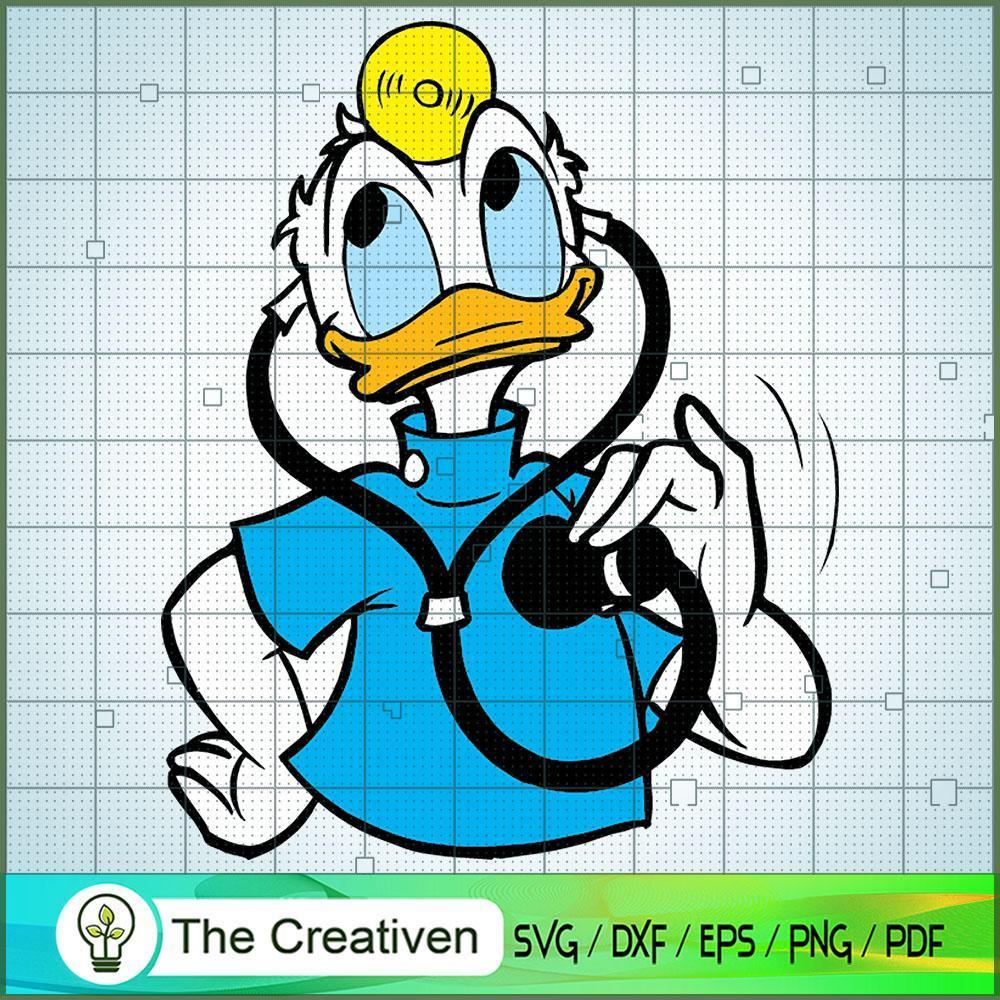 Doctor Donald SVG Cut File for Cricut & Silhouette 1 Doctor Donald SVG Cut File for Cricut & Silhouette