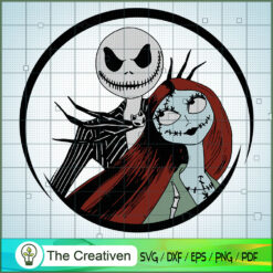 Sally and Jack Skellington Love SVG Cut File for Cricut & Silhouette