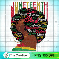 Juneteenth Black Queen Girl PNG, Black Queen Girl PNG, Juneteenth PNG