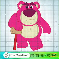 Lotso Bear Toy Story SVG Cut File for Cricut & Silhouette