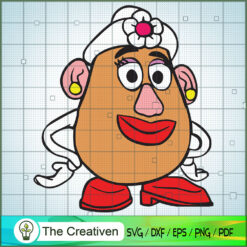 Mr. Potato Head Fake Girl Toy SVG Cut File for Cricut & Silhouette