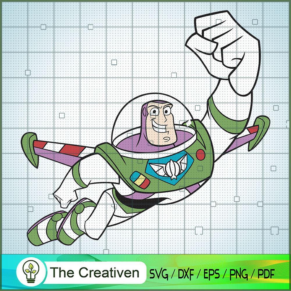 Buzz Lightyear Fly Toy SVG Cut File for Cricut & Silhouette 1 Buzz Lightyear Fly Toy SVG Cut File for Cricut & Silhouette