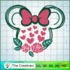 Minnie Heart Flower SVG Cut File for Cricut & Silhouette
