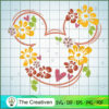 Mickey Head Flower Colorful SVG Cut File for Cricut & Silhouette 3 56 disney flowers copy