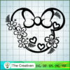 Minnie Flower SVG Cut File for Cricut & Silhouette