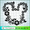 Mickey Flower Black SVG Cut File for Cricut & Silhouette 2 45 disney flowers copy