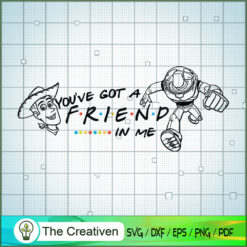 Friends Toy Story Buzz Lightyear and W SVG Cut File fo Design 21217