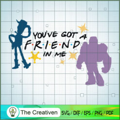Friends Toy Story Buzz Lightyear and W SVG Cut File fo Design 21192