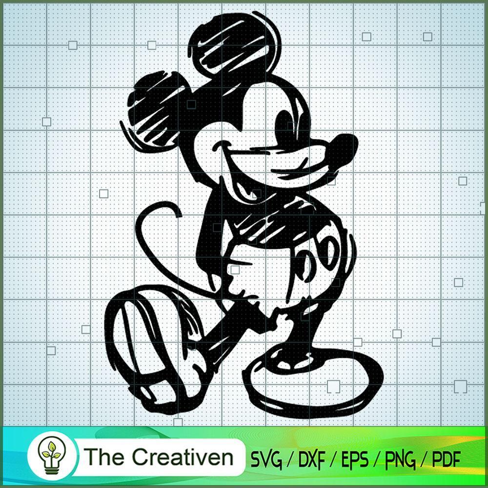 Mickey Drawed Full SVG Cut File for Cricut & Silhouette 1 Mickey Drawed Full SVG Cut File for Cricut & Silhouette