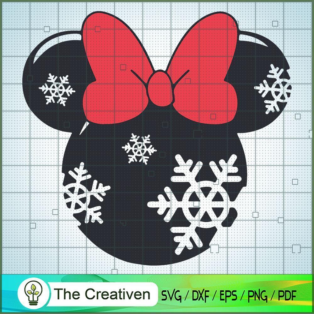 Mickey Head Snowflake SVG Cut File for Cricut & Silhouette 1 Mickey Head Snowflake SVG Cut File for Cricut & Silhouette