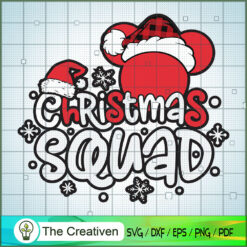 Christmas Squad Logo Mickey SVG Cut File for Cricut & Silhouette