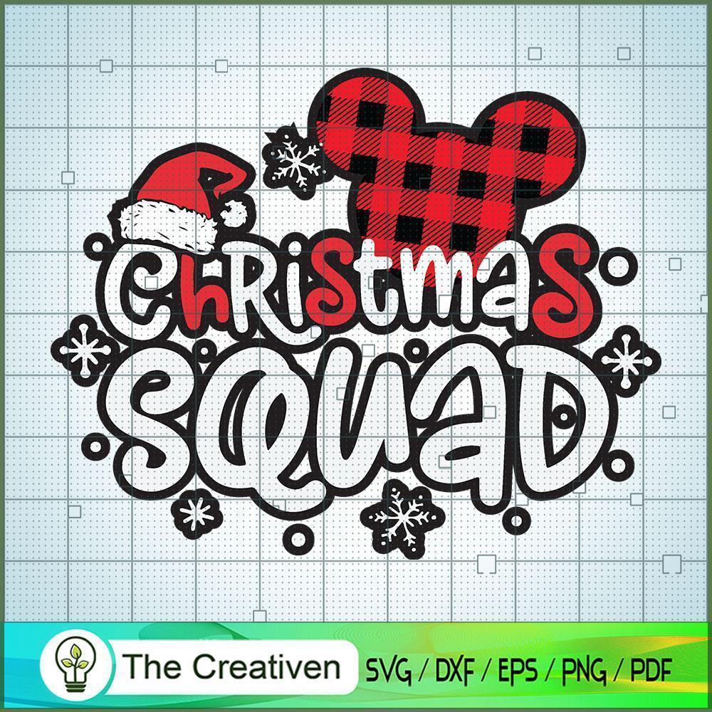 Christmas Squad Mickey SVG Cut File for Cricut & Silhouette 1 Christmas Squad Mickey SVG Cut File for Cricut & Silhouette