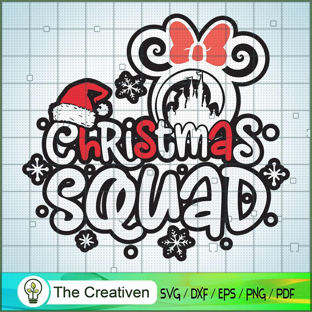 Christmas Squad Minnie SVG Cut File for Cricut & Silhouette 1 Christmas Squad Minnie SVG Cut File for Cricut & Silhouette