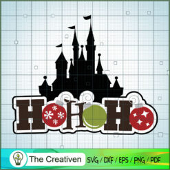 Hohoho Disney Castle SVG Cut File for Cricut & Silhouette